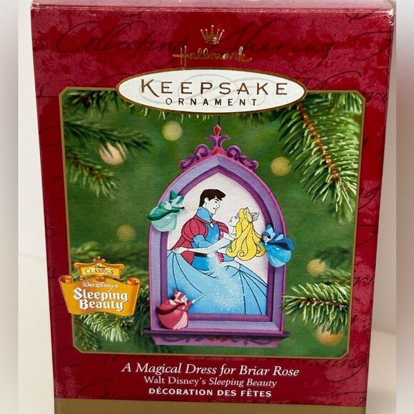 2001 Vintage Hallmark Ornament A Magical Dress for Briar Rose- Sleeping Beauty - Picture 1 of 6